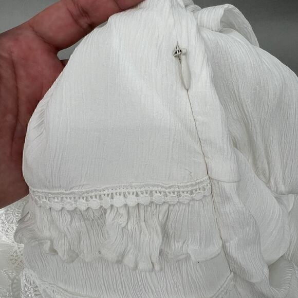 $329 AllSaints Mini Dress Womens 10 Vintage Romance Boho Chic Cottagecore Fairy - Picture 14 of 16